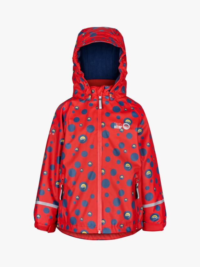 

Детская утепленная водонепроницаемая куртка Forest Leader с принтом Spotty Otter, Red/Multi