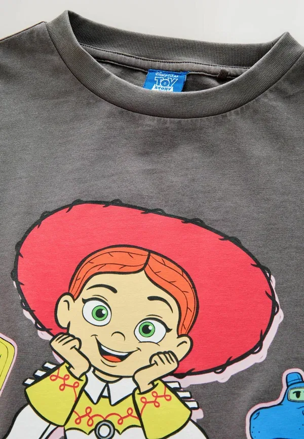 Футболка Regular fit oversized с принтом Toy Story, Next, цвет угольно-серый — фото 2