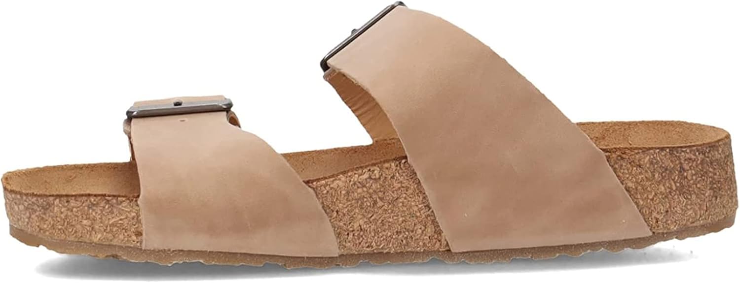 

HAFLINGER Andrea Elegant кожаные сандалии с резиновой подошвой и корковой латексной стелькой Unisex, Taupe
