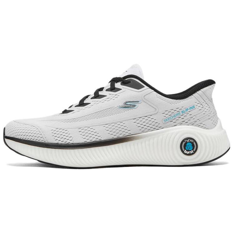 

Skechers Кроссовки мужские серо-белые с низким верхом Slip-ins