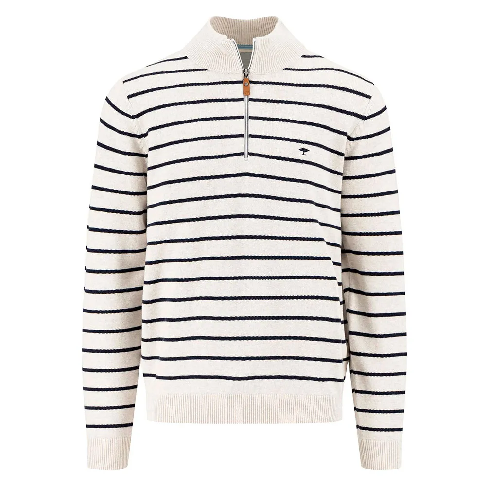 

Свитер Fynch Hatton Striped half zip, белый