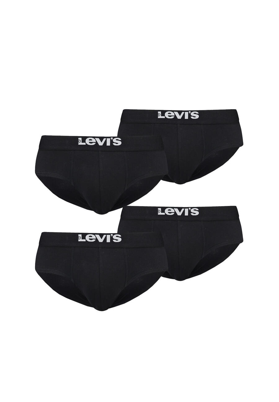 

БОКСЕРЫ, 4 пары, мужские трусы Levi's Solid Basic, нижнее белье из органического хлопка