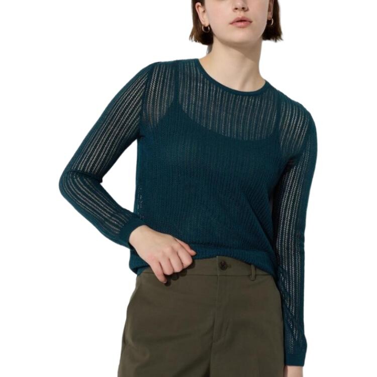 

Свитер женский бирюзовый Uniqlo