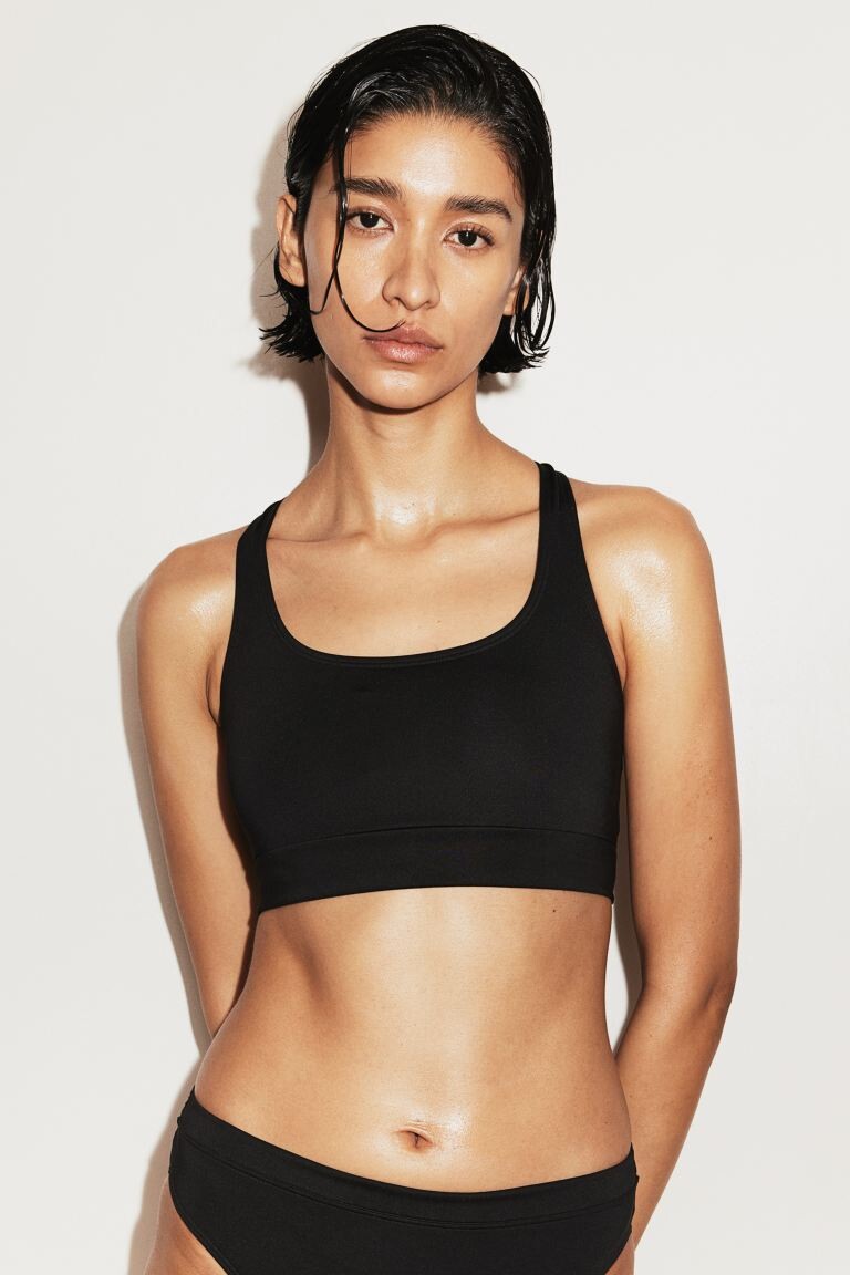 

Спортивный верх бикини H&M, черный