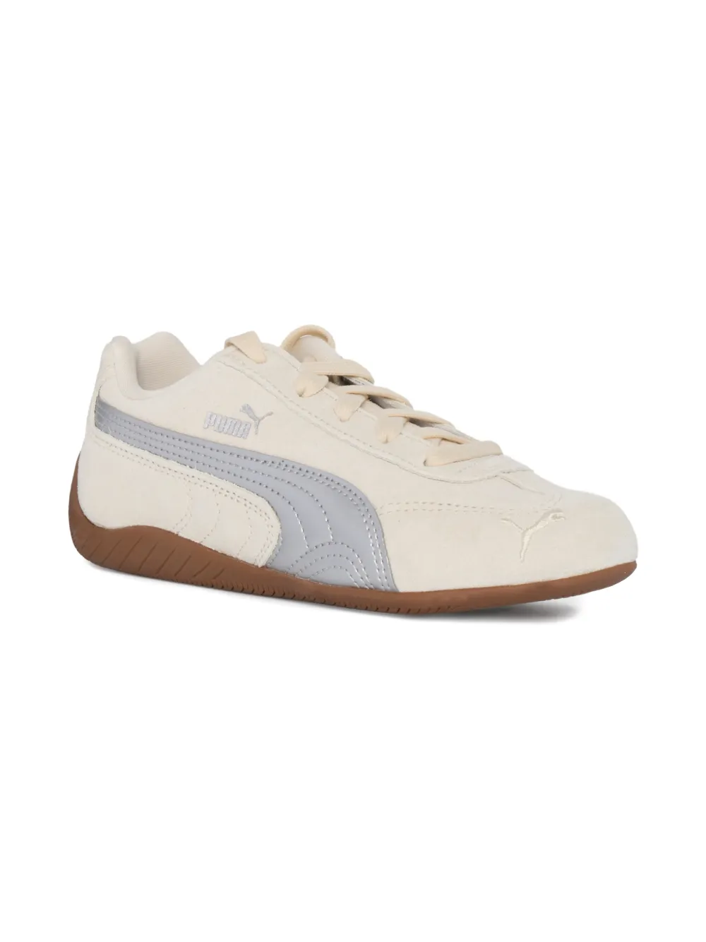 Кроссовки Speedcat OG из замши с полосками Puma Kids, белый — фото 3