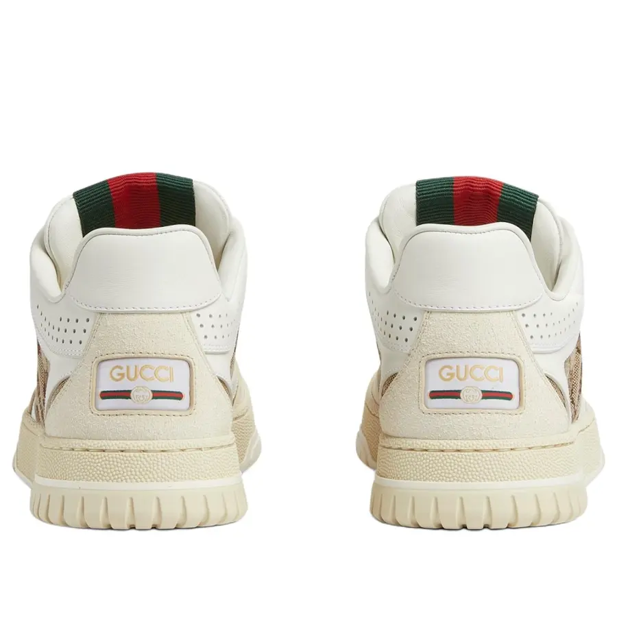 Кроссовки (WMNS) Gucci Re-Web 'GG Canvas White Beige', белый — фото 4