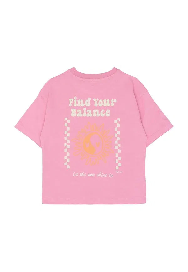 Футболка Taylen tee print t-shirt The New, кашемировая роза — фото 4