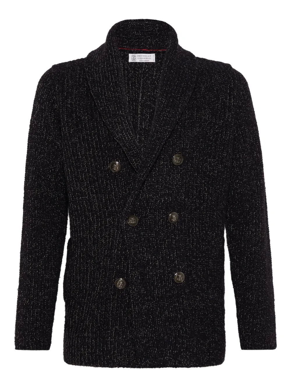 

Кардиган из смесового шелка Brunello Cucinelli, черный