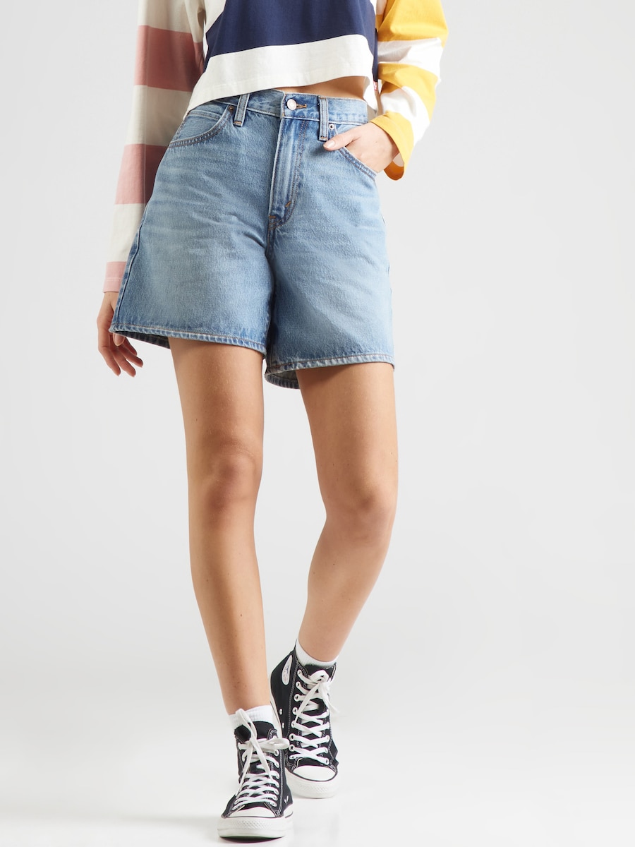 Джинсы свободного кроя LEVI'S  94 Baggy Short, светло-голубой — фото 3