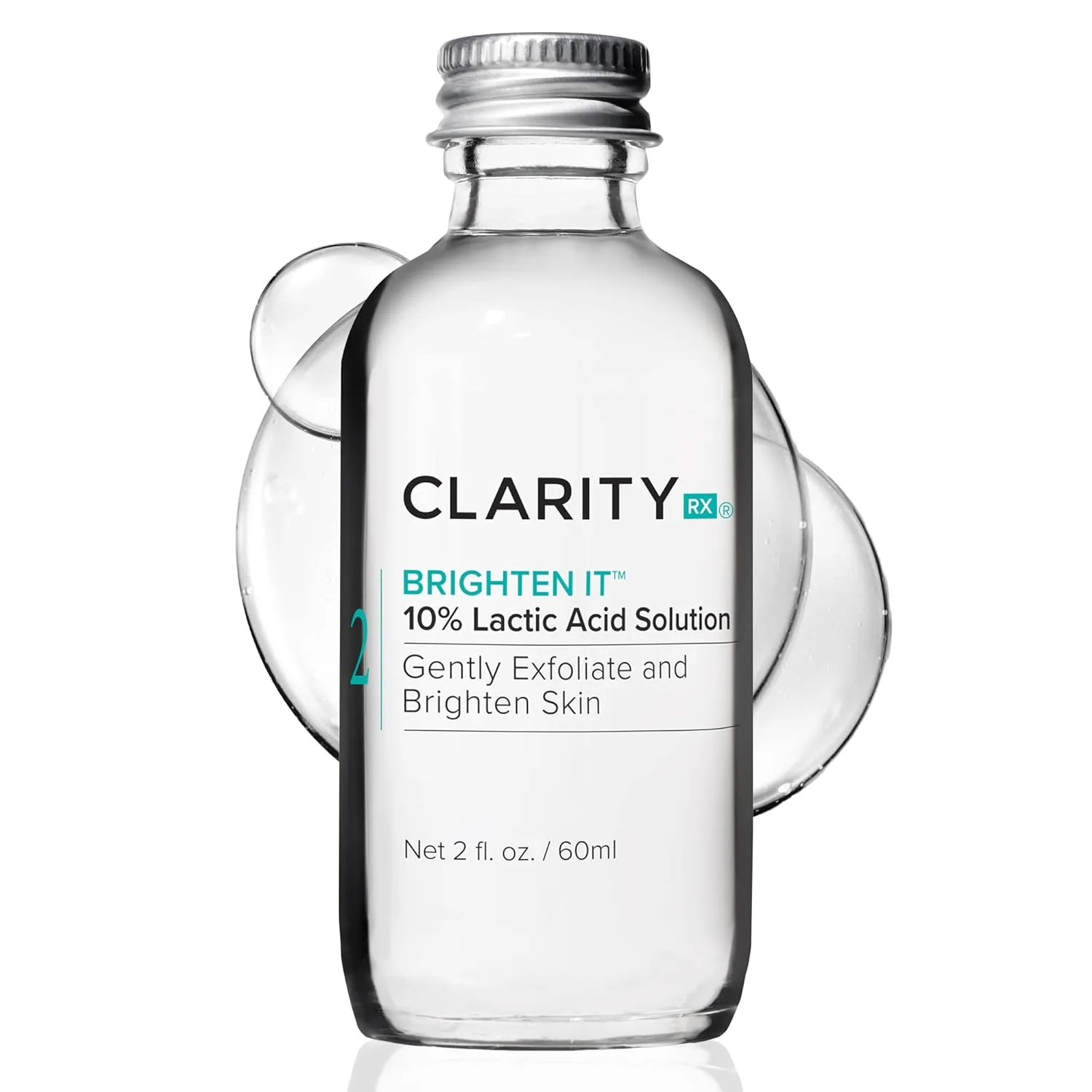 Маска для лица ClarityRx — Brighten It % раствор молочной кислоты, натуральное растительное отшелушивающее средство, 57 мл