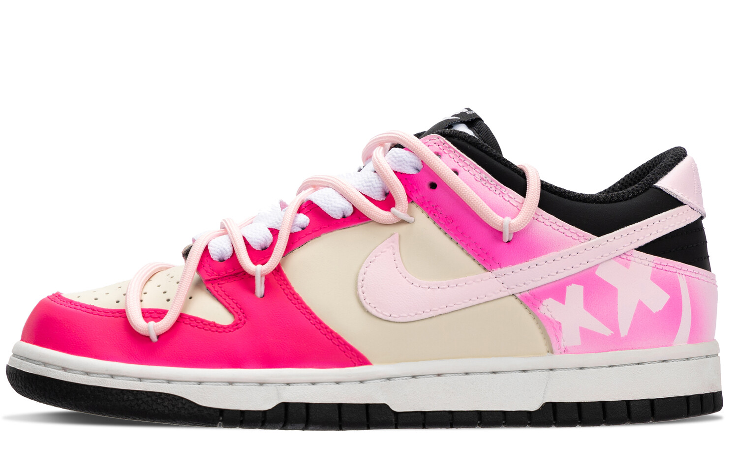 

Кроссовки Nike Dunk Skateboarding Shoes Women's Low-top Pink/white, розовый