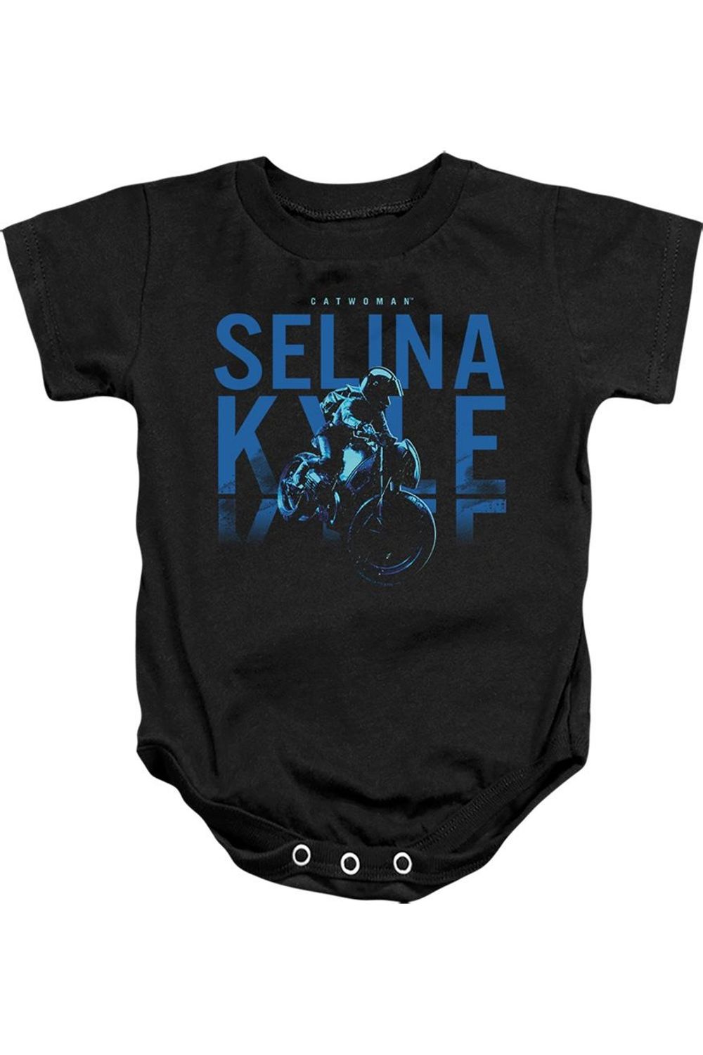 

Детский комбинезон "Бэтмен" Селина Кайл на мотоцикле Gildan, черный