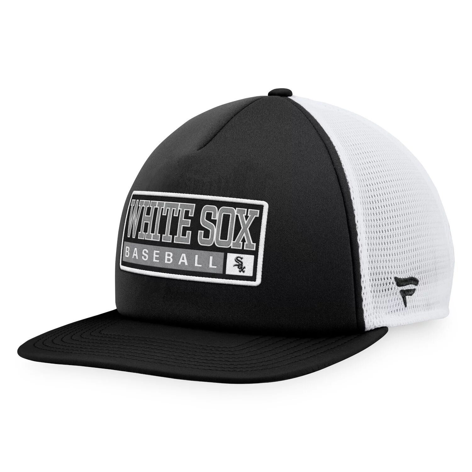 

Мужская кепка Majestic Black/White Chicago White Sox из пенопласта Trucker Snapback