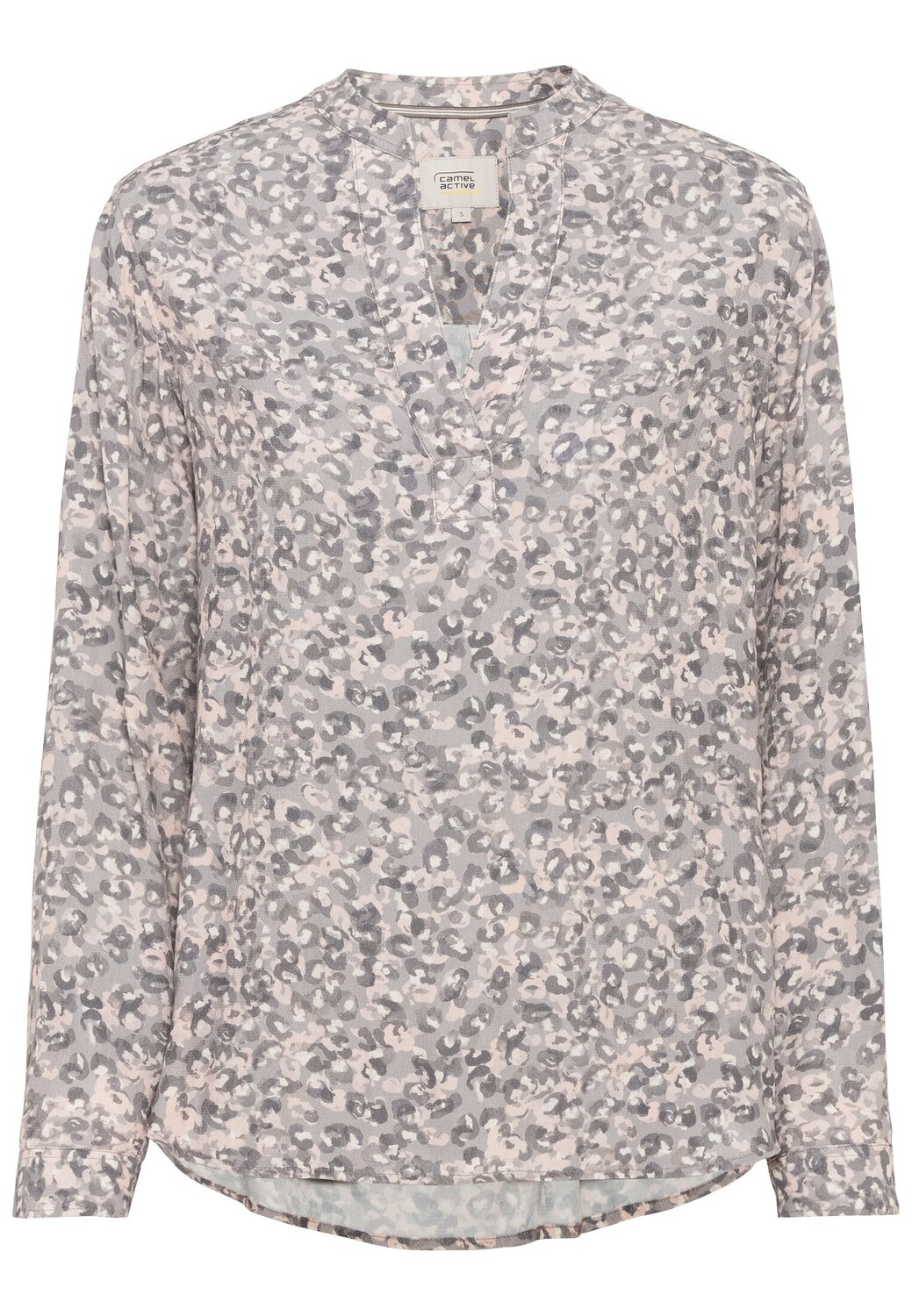 

Блуза Camel Active Schlupf mit Stehkragen, цвет Rosa-Grau