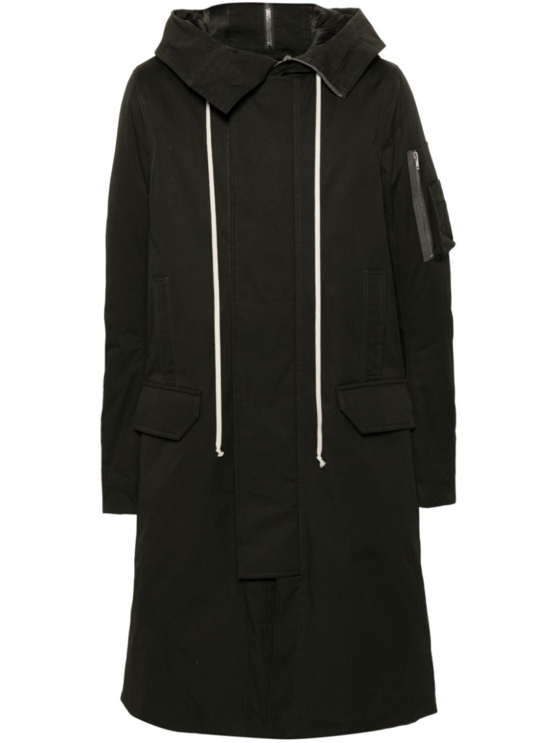

Rick Owens пуховик с капюшоном, зеленый