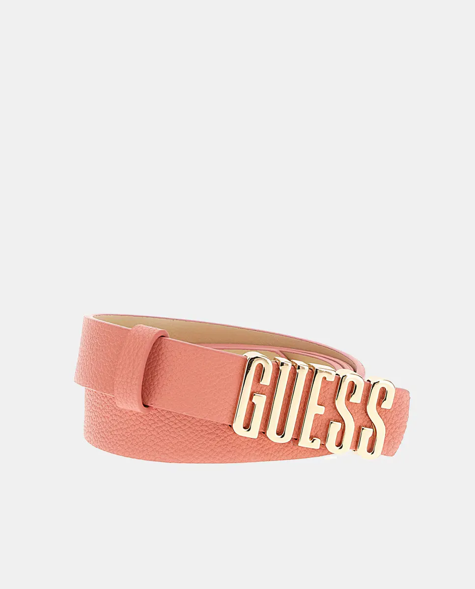 

Ремень Guess с принтом, коралловый