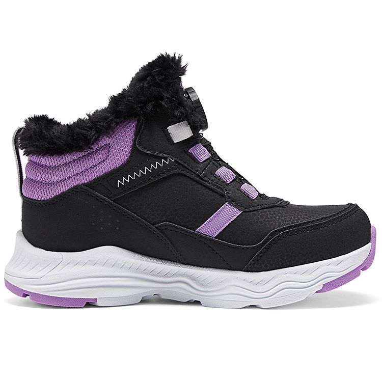 Зимние ботинки для детей Skechers Kids, черный/фиолетовый — фото 2