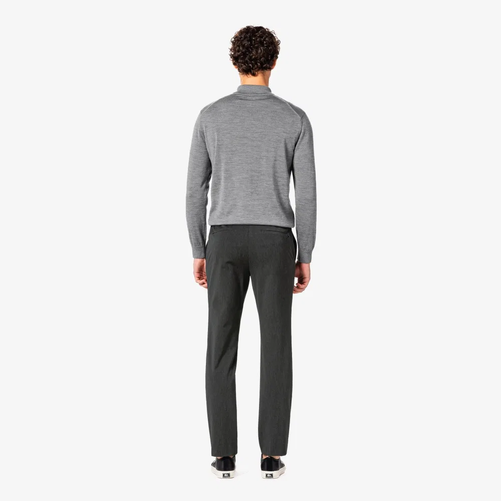 Мужские серые брюки из имитации шерсти от Lacoste — фото 3