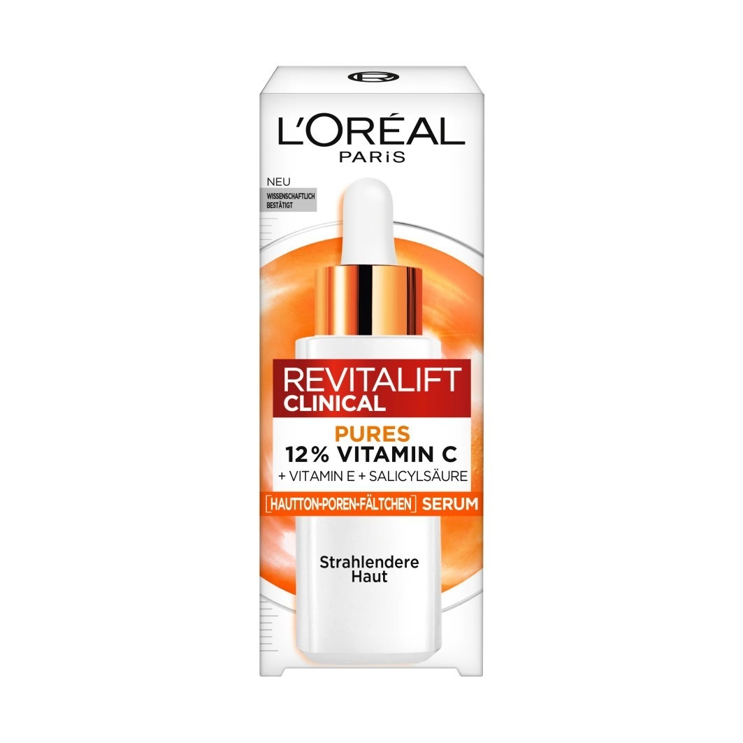 

Сыворотка для лица revitalift clinical 12% pures vitamin c serum Loreal Paris, объем 30 мл