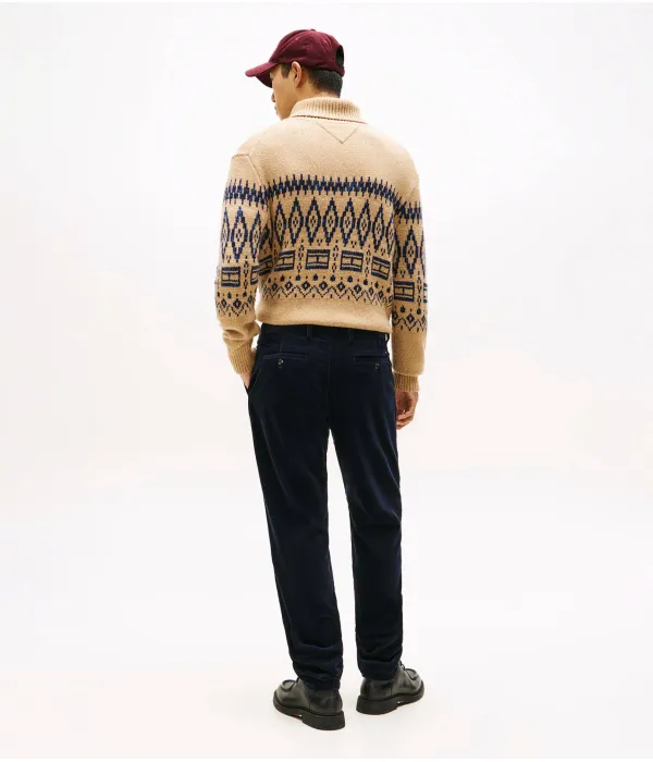 Вельветовые брюки Harlem Relaxed fit Tommy Hilfiger, синий — фото 3