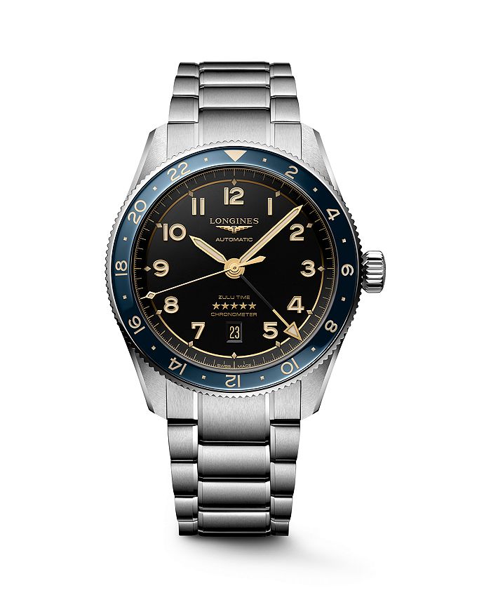 

Spirit Zulu Time, часы, 42 мм Longines, черный