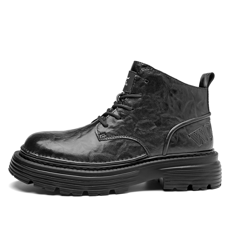 

Короткие мужские ботинки Martin SEPTWOLVES, Black (Standard Leather Shoe Size)