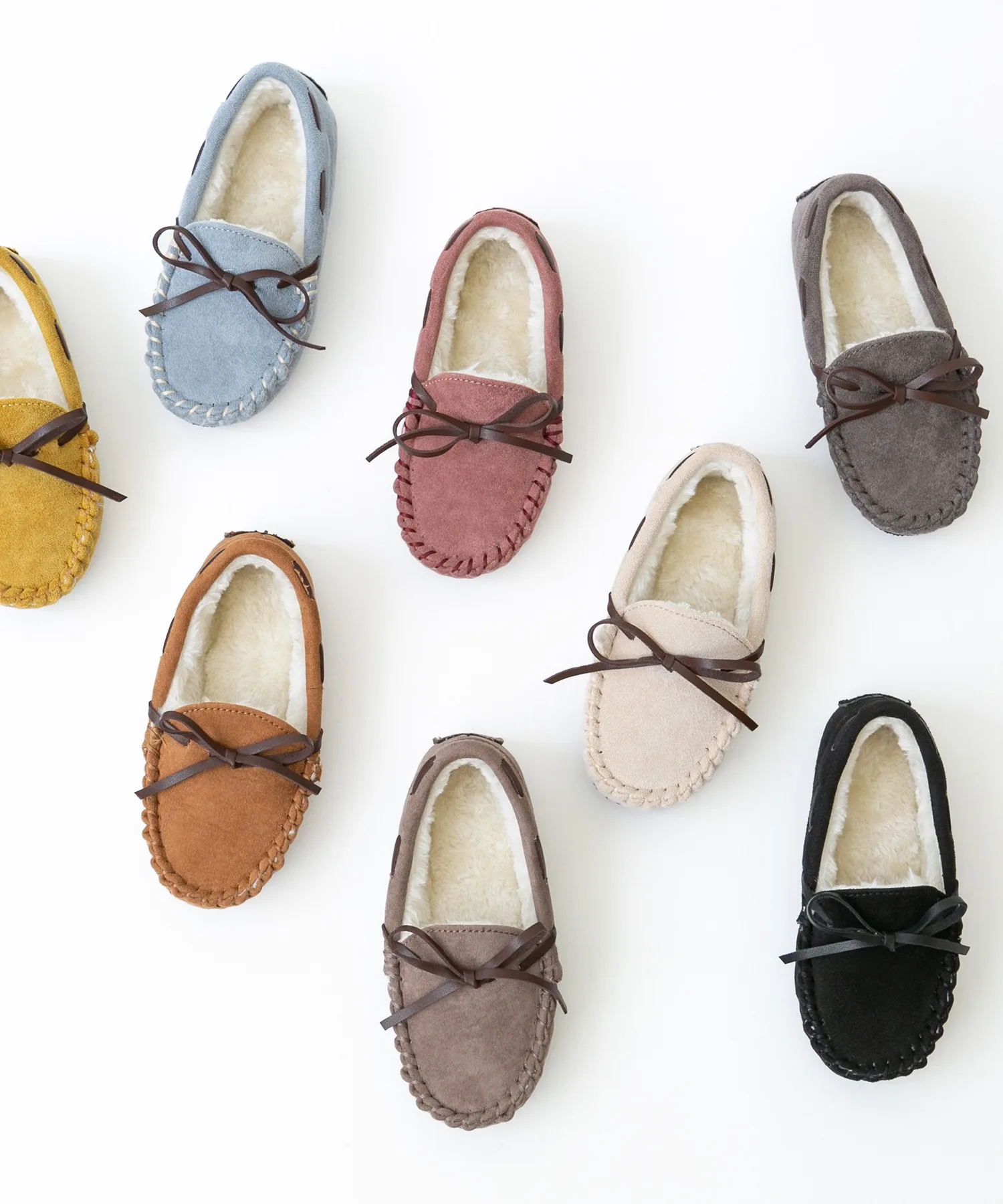 Детские мокасины с водоотталкивающим покрытием Ribbon Moccasin menue серо-бежевый — фото 4
