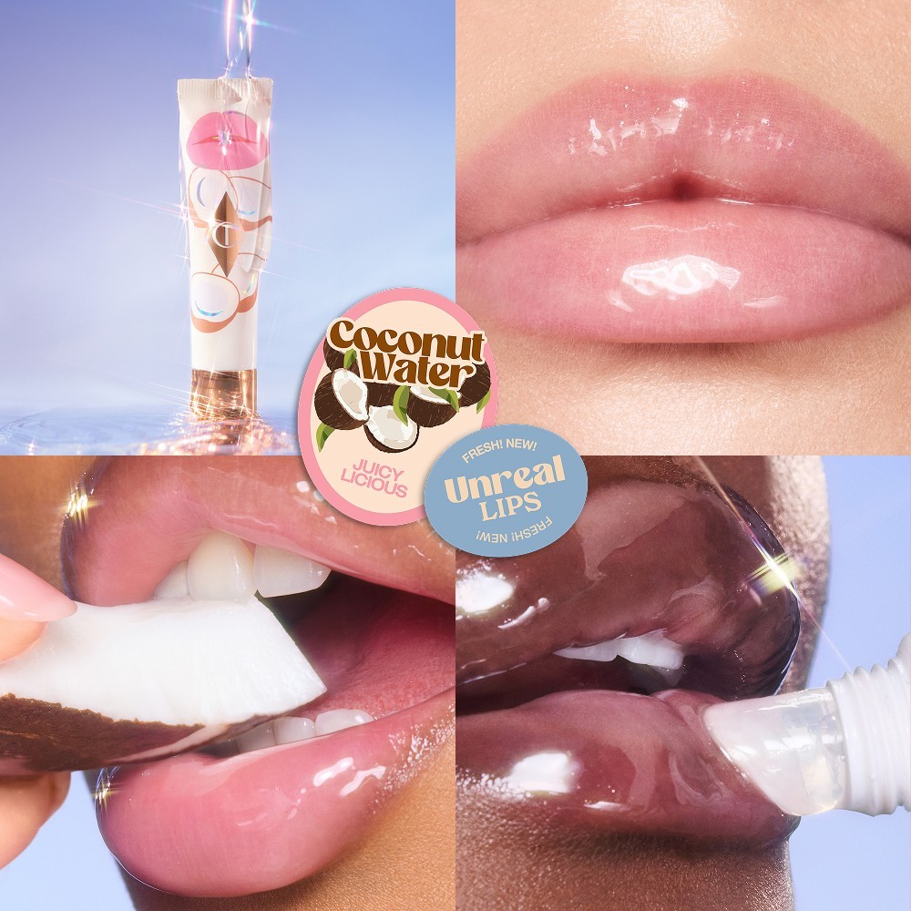 Бальзам для губ Charlotte Tilbury — Масло для губ unreal lips healthy glow nectar , coconut water, объем, 14 мл — фото 3