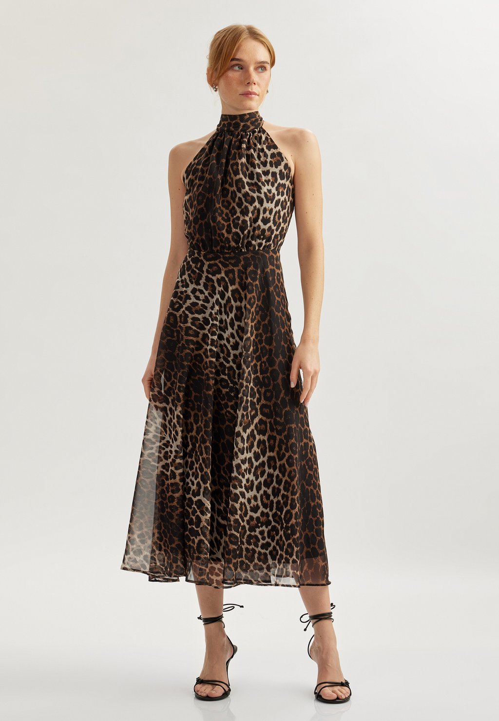 

Повседневное платье LEOPARD PRINTED Koton, бежевый