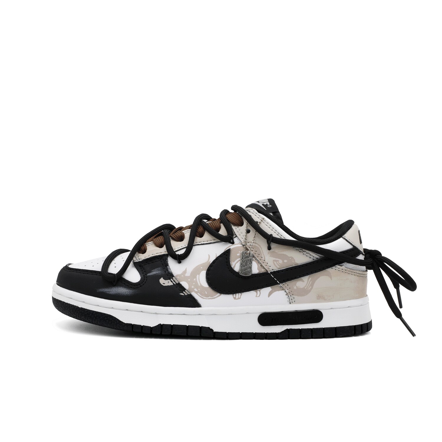 

Кроссовки Nike Dunk Skateboarding Shoes Women's Low-top Black/Brown, черный/коричневый