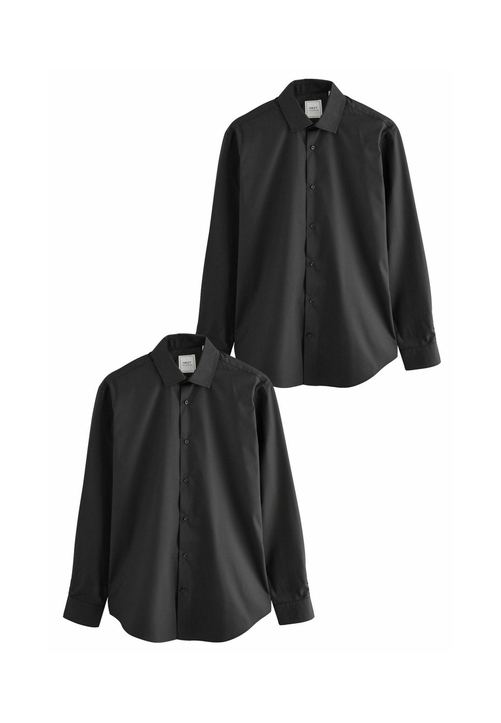 

Элегантная рубашка 2 PACK REGULAR FIT Next, черный