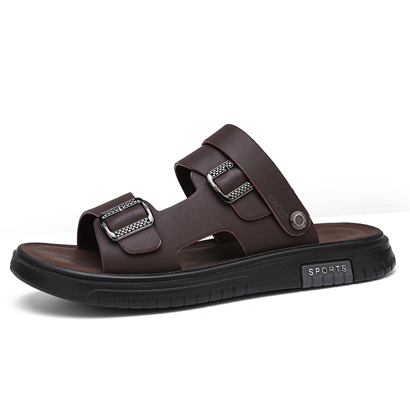 

Shiozawa Пляжные сандалии мужские черно-коричневые, цвет Brown