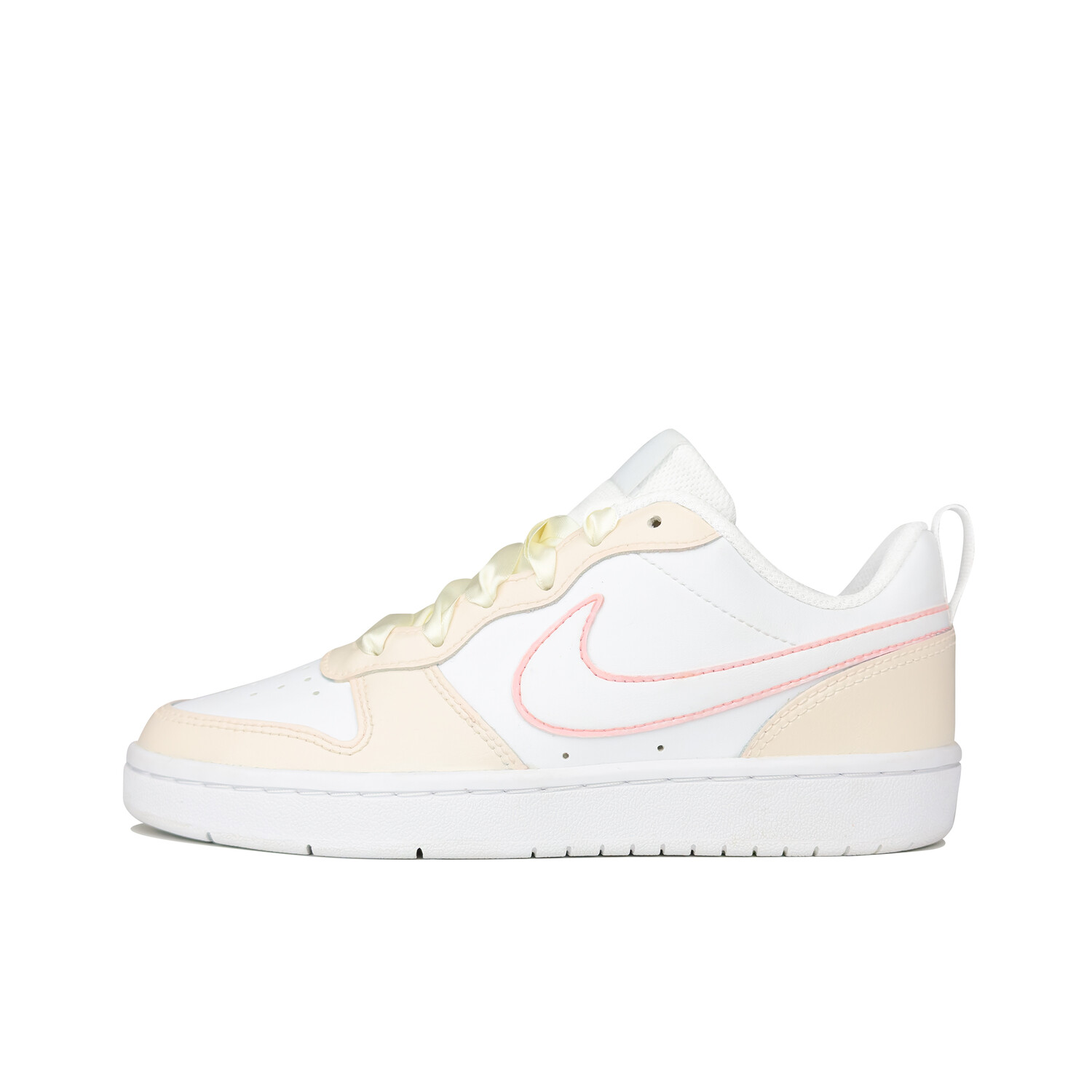 

Кроссовки Nike Court Borough Skateboarding Shoes Women's Mid-top Beige/pink/white, цвет Off White