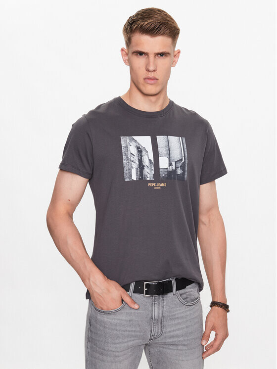 

Футболка стандартного кроя Pepe Jeans, серый