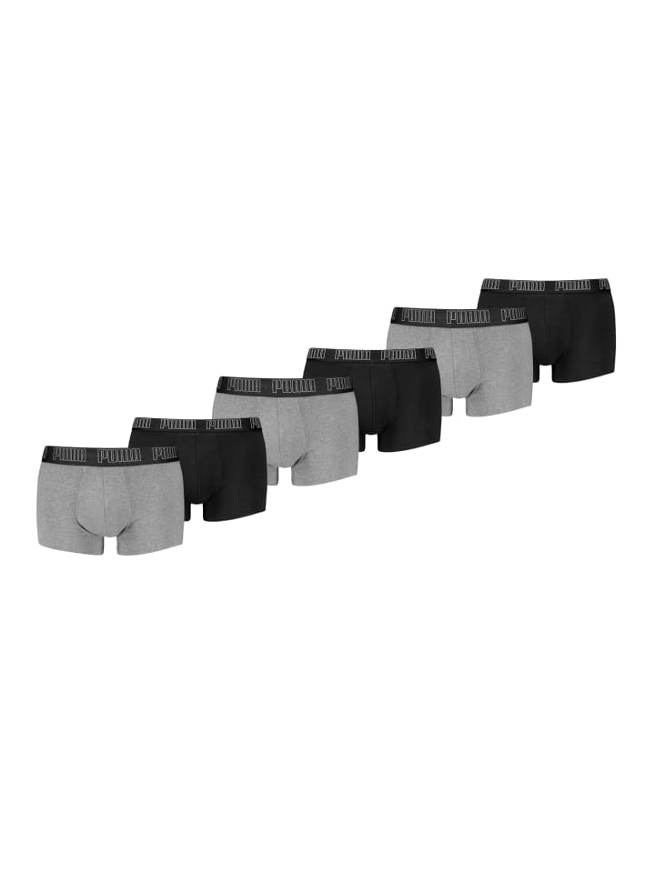 

Боксерские трусы Puma, цвет black/grey melange