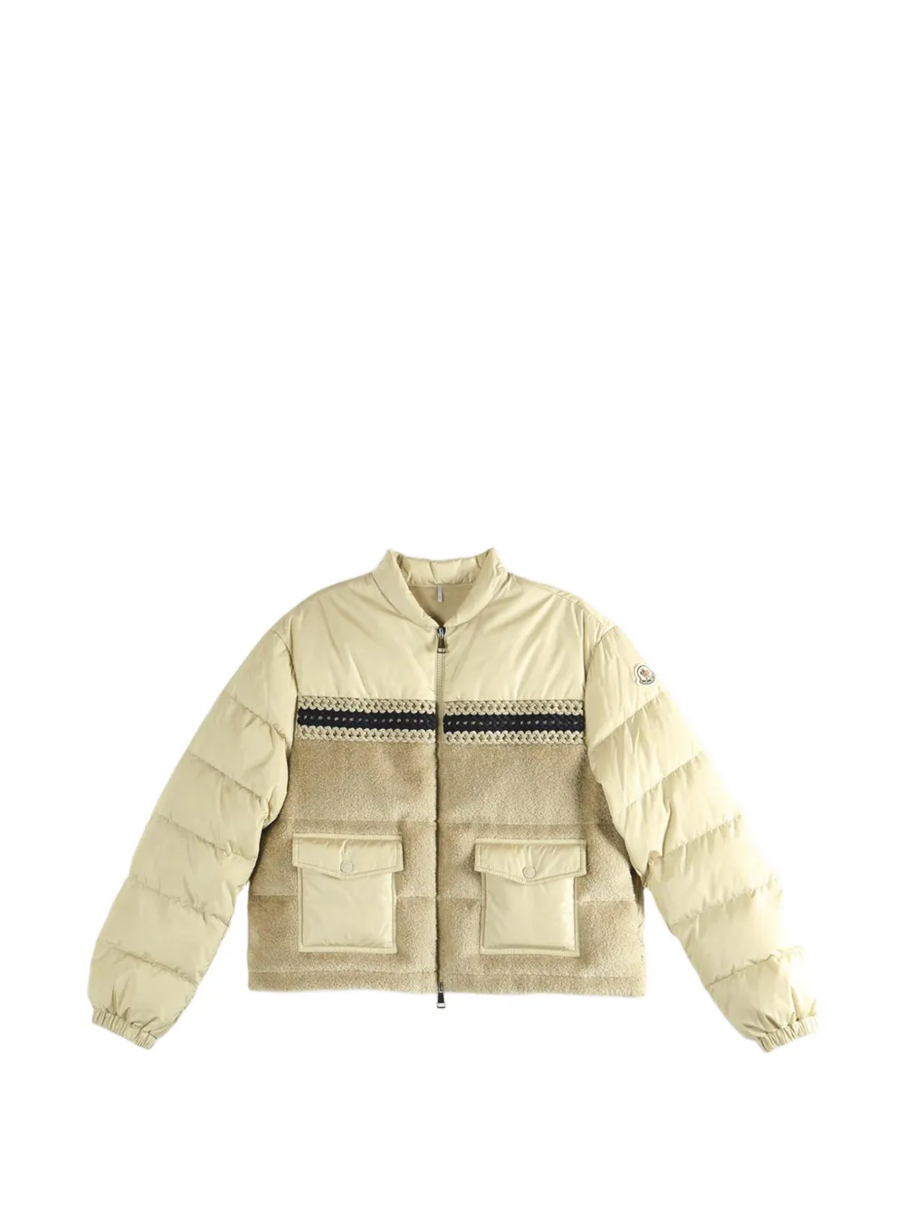 

Стеганая куртка с панелями Moncler, бежевый