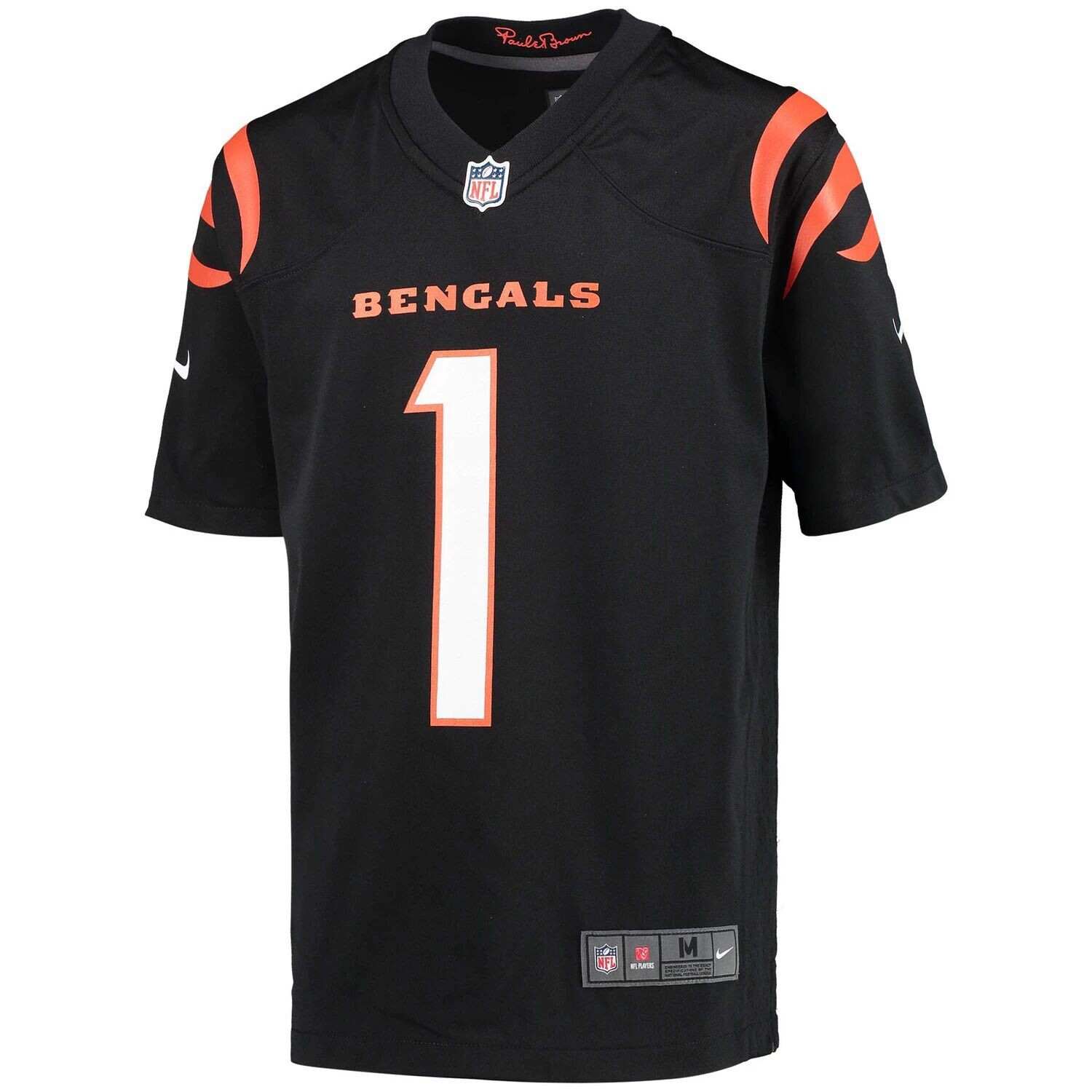 Молодежная игровая майка Nike Ja'Marr Chase Black Cincinnati Bengals Nike — фото 2