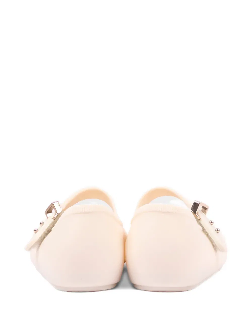 Балетки с ремешком на липучке Mini Melissa, нейтральный — фото 3