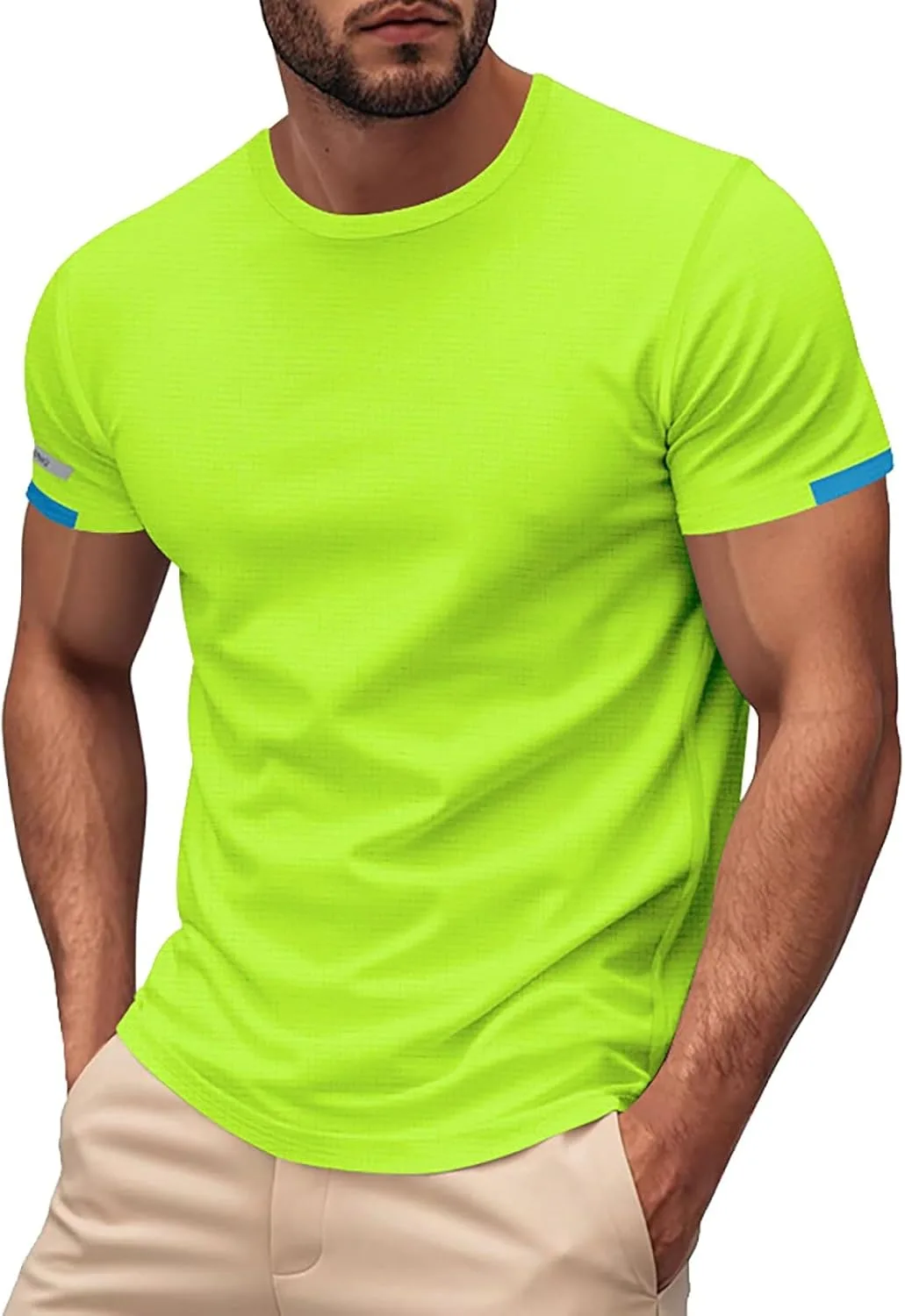 

Мужская футболка Quick Dry Round Neck для бега и тренировок