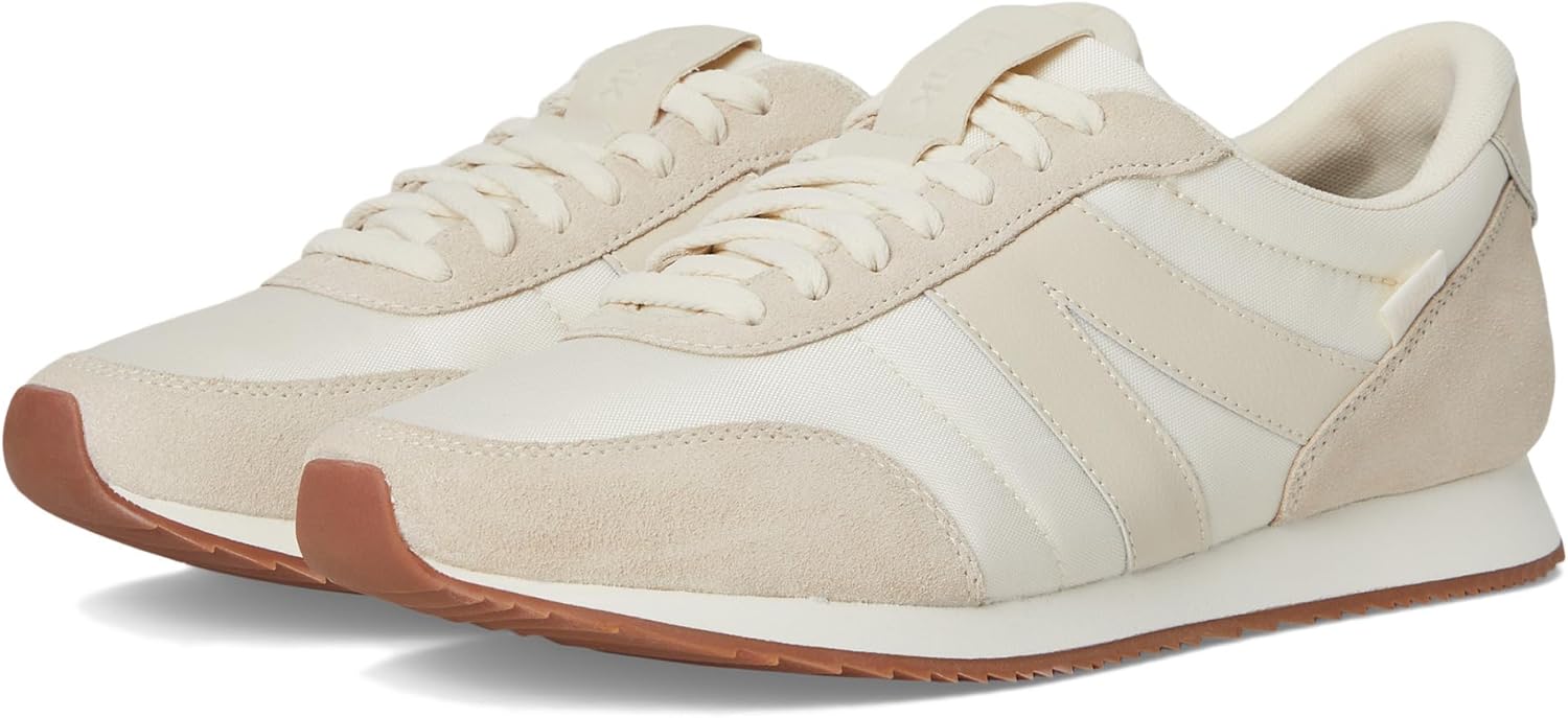 Кроссовки Kizik Slip On: Milan - удобные, ретро из нейлона и замши, мужские и женские прогулочные туфли с поддержкой свода стопы, удобство без использования рук, для ношения весь день, Bone