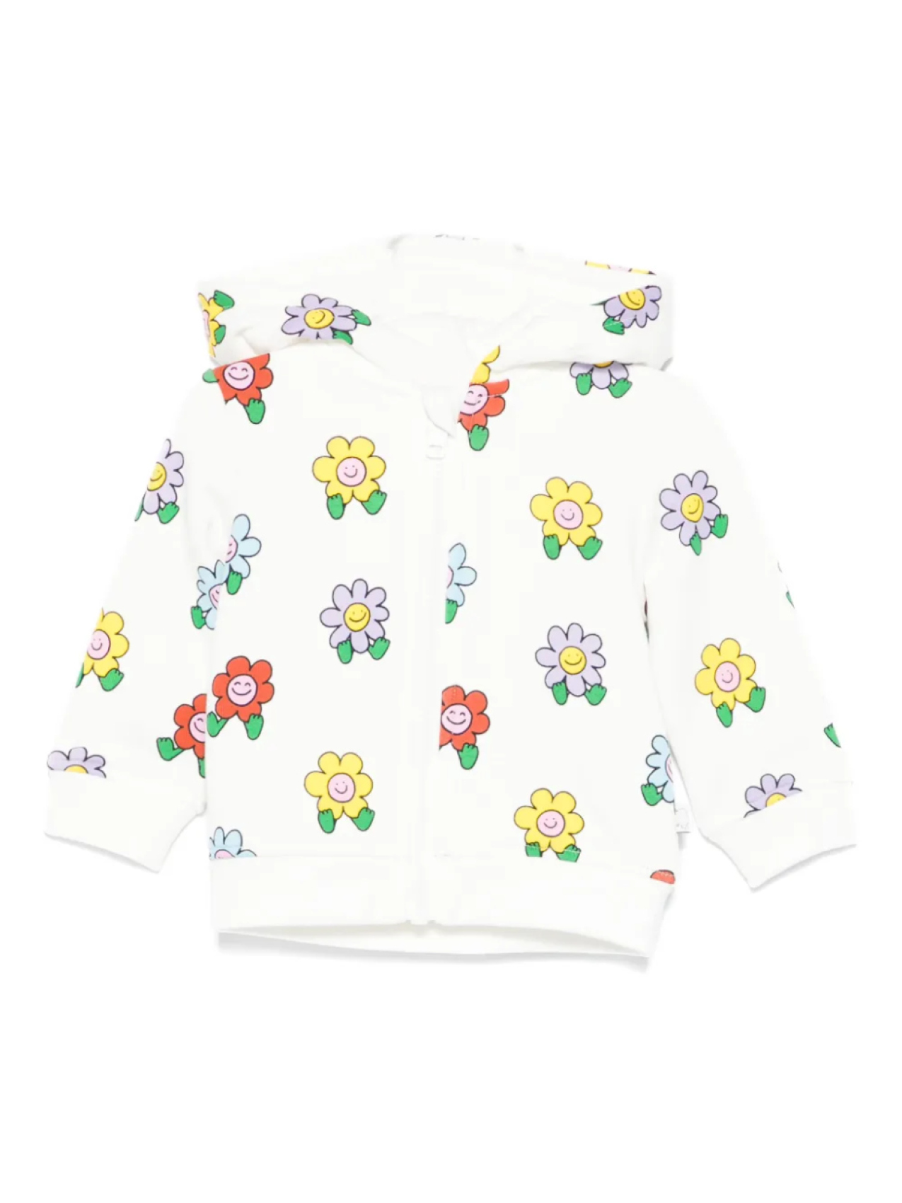 

Толстовка с цветочным принтом Stella McCartney Kids, белый