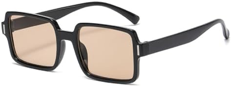 

Солнцезащитные очки для женщин 2027 года, квадратные солнцезащитные очки для мужчин, винтажные женские солнцезащитные очки с защитой от УФ-излучения UV400 MTZJH, Black Tea