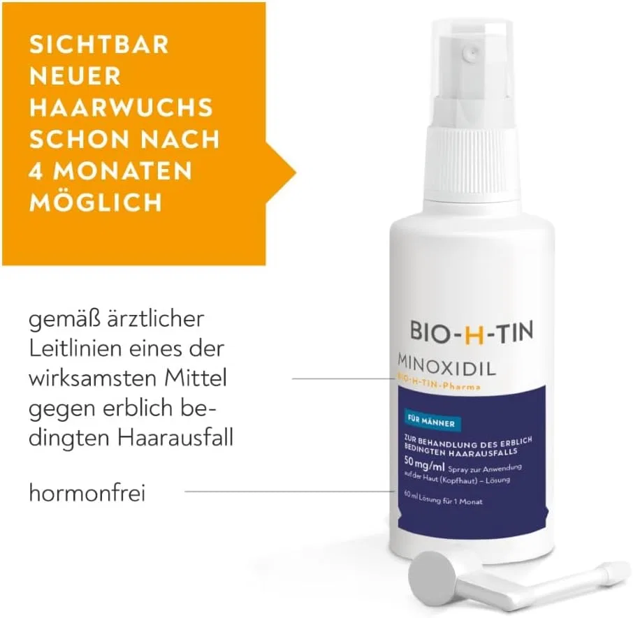 Спрей для мужчин «Minoxidil» от Bio H-TIN, 3 x 60 мл Bio-H-Tin — фото 3