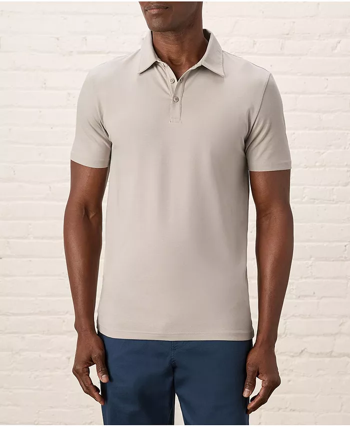 

Мужская поло из органического хлопка Luxe Stretch Jersey Slim Pact, серый