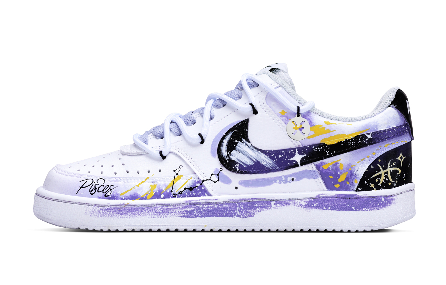 Nike Court Vision 1 устойчивые к истиранию, легкие и дышащие низкие кроссовки для скейтбординга мужские Purple