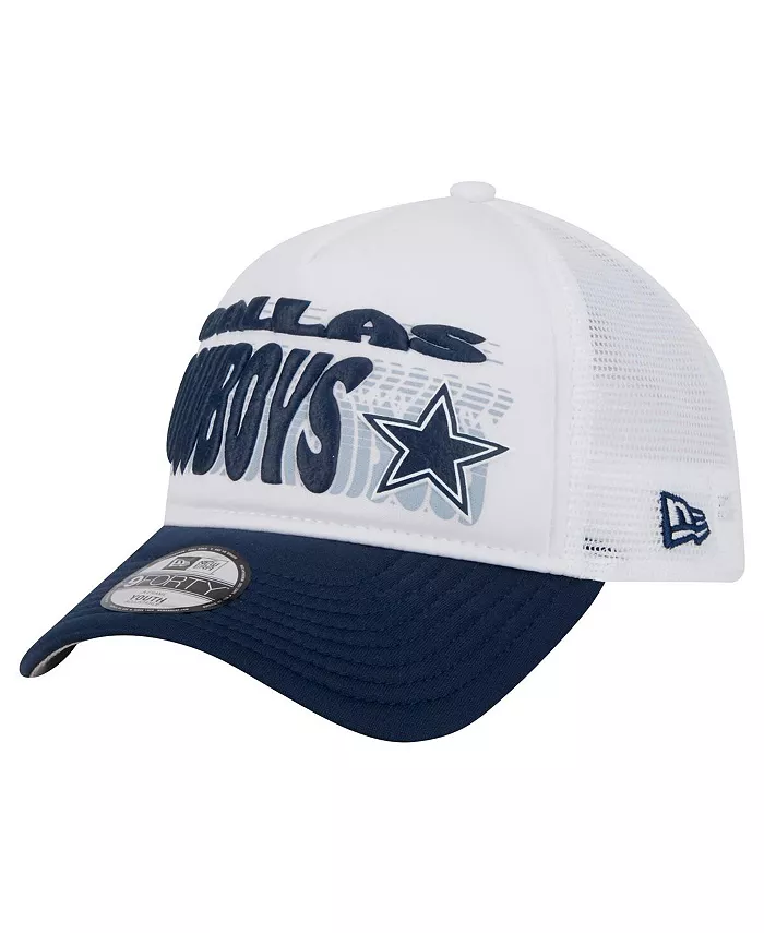 

Детская регулируемая бейсболка Dallas Cowboys с принтом команды, бело-синяя, модель A Frame 9FORTY New Era