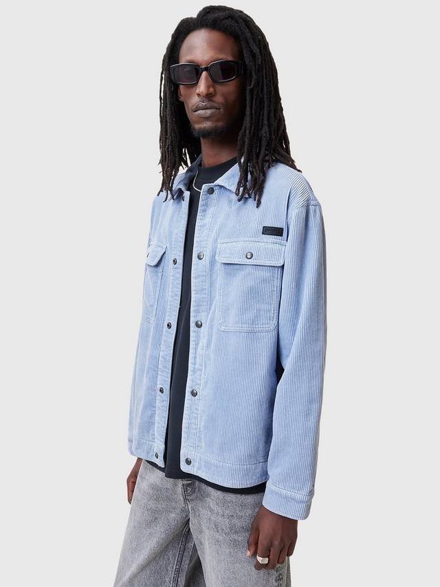 

Органическая хлопковая рубашка из вельвета Castleford AllSaints, Willow Blue