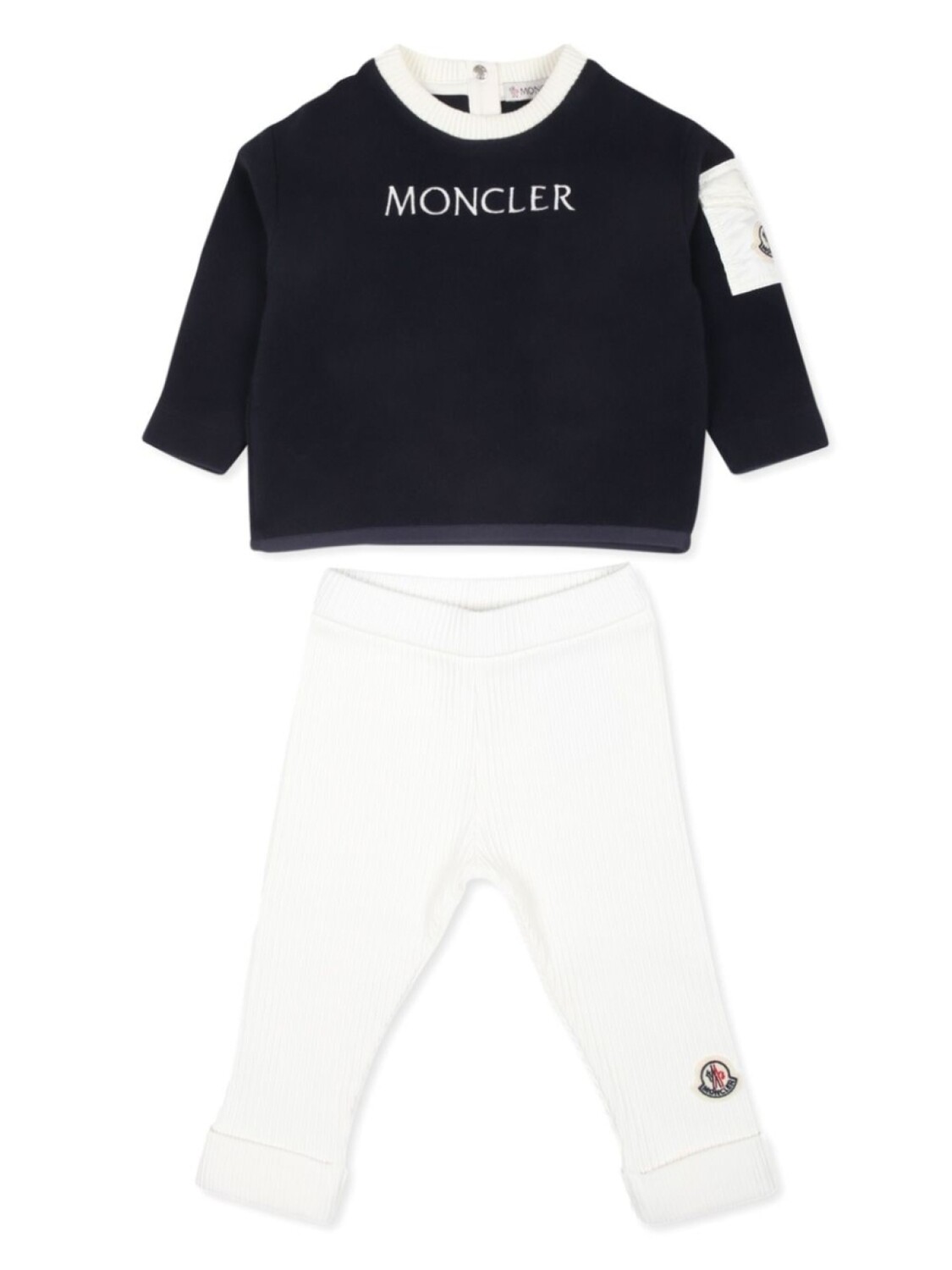 

Moncler Enfant двухцветный спортивный костюм, синий