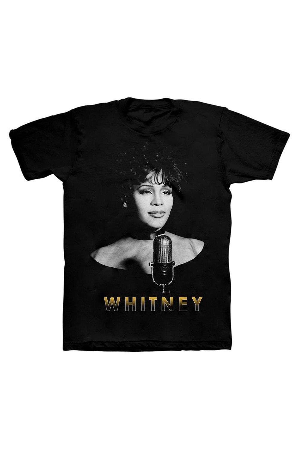 

Хлопковая футболка с фотографией Whitney Houston, черный