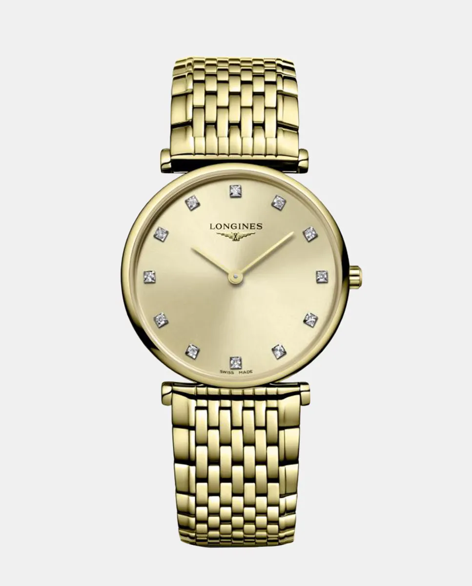 

La Grande Classique L45122378 женские часы из золотой стали Longines, золотой